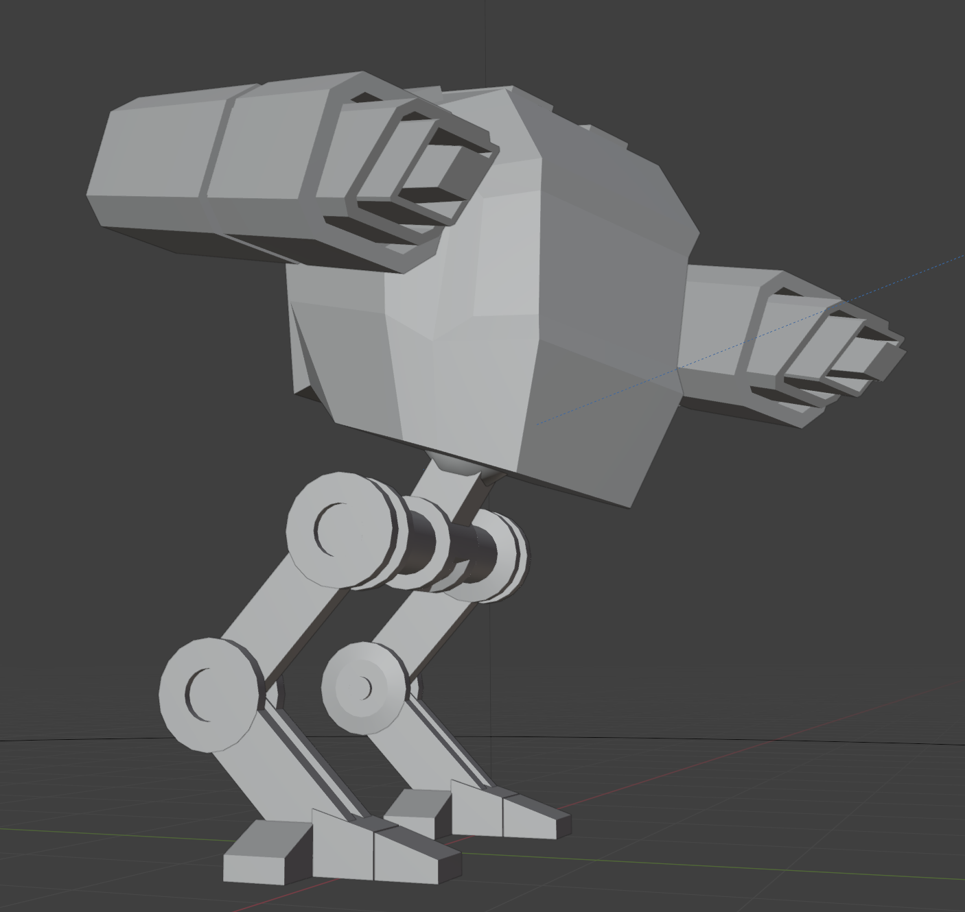 Low-poly character mesh